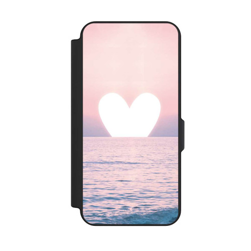 Samsung Galaxy S25 FE NIVOflip Herz-Sonnenuntergang