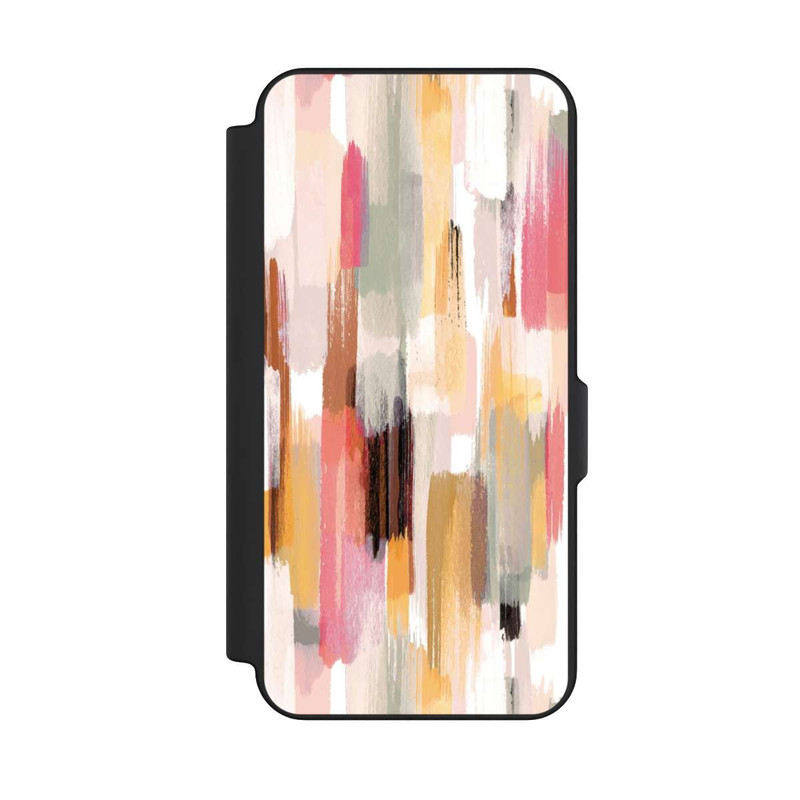 Galaxy S25 FE NIVOflip Abstrakte Pinselstriche Herbsttöne