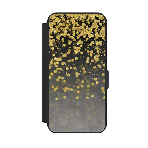 Samsung Galaxy S25 FE NIVOflip Pluie glamoureuse dorée