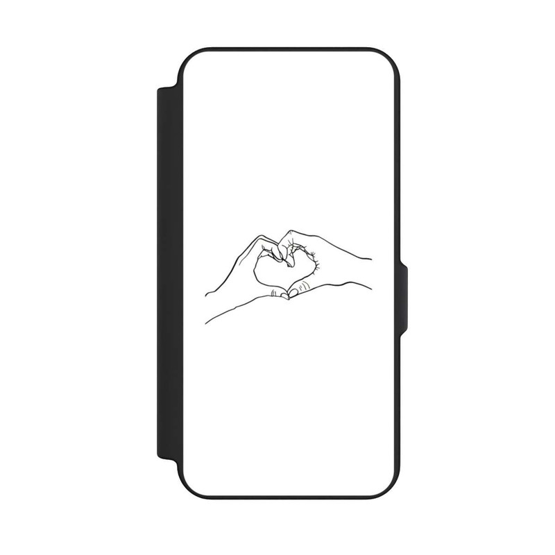 Galaxy S25 FE NIVOflip Line Art mains d'amour