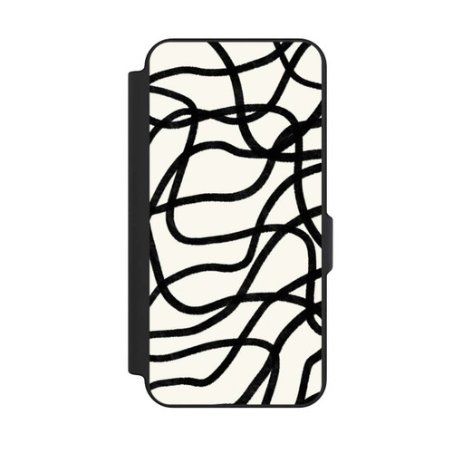 Samsung Galaxy S25 FE NIVOflip Lignes noires