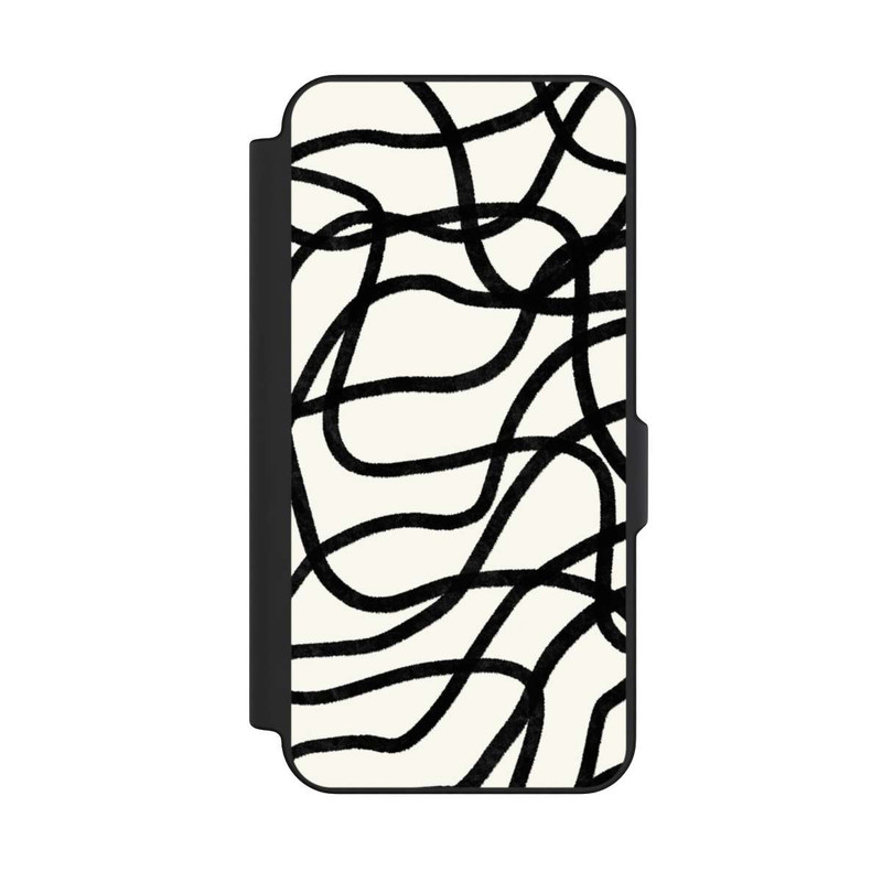 Galaxy S25 FE NIVOflip Lignes noires