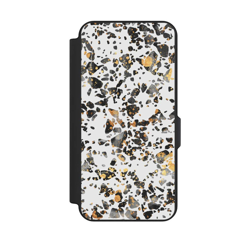 Galaxy S25 FE NIVOflip Gold Speckled Terrazzo