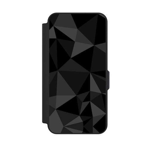 Samsung Galaxy S25 FE NIVOflip Polygonmuster schwarz