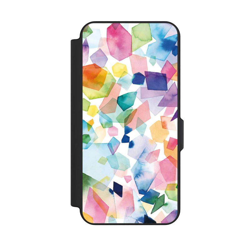 Galaxy S25 FE NIVOflip Diamants de pierres précieuses aquarelle colorées