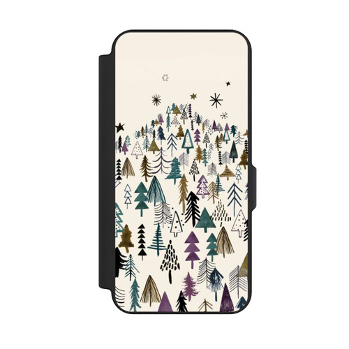 Samsung Galaxy S25 FE NIVOflip Montagne Arbres Forêt Violet