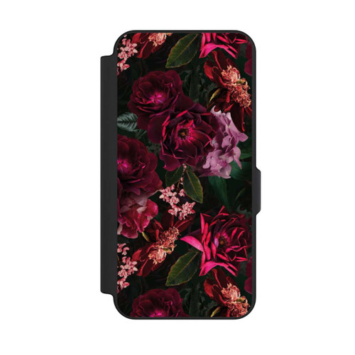 Samsung Galaxy S25 FE NIVOflip Dunkle romantische Vintage Rosen und Pfingstrosen