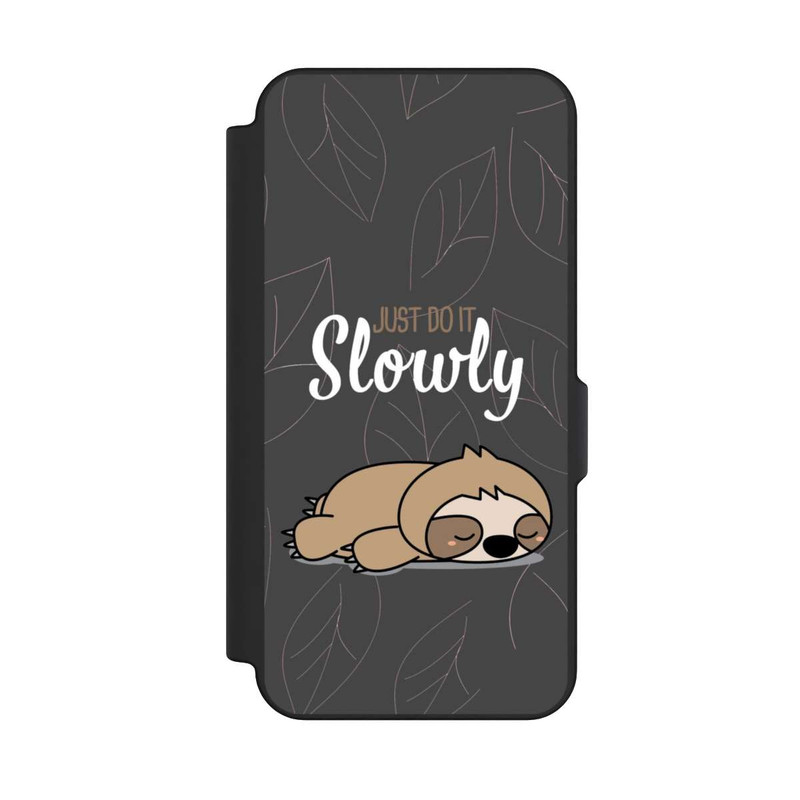 Galaxy S25 FE NIVOflip Just Do It Slowly Sloth Grey