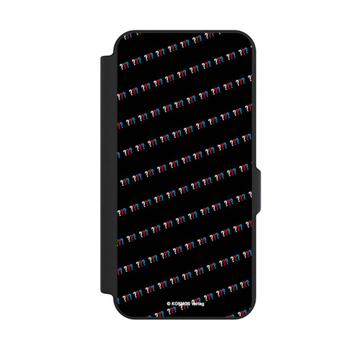 Samsung Galaxy S25 FE NIVOflip Drei Fragezeichen Muster Schräg