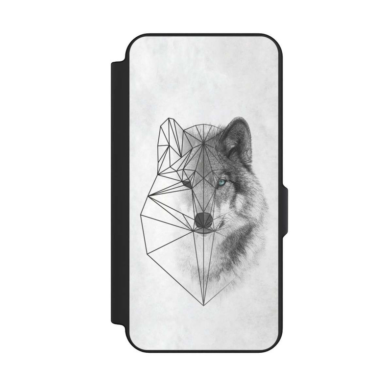 Galaxy S25 FE NIVOflip Polygonaler Wolf