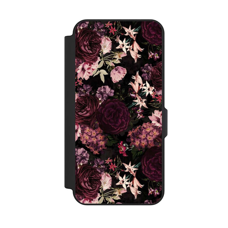 Galaxy S25 FE NIVOflip Fond Fleur Violet Foncé