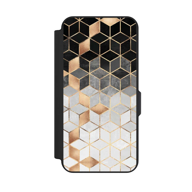 Galaxy S25 FE NIVOflip Würfel dunkel und gold