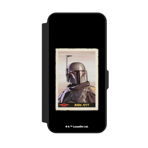 Samsung Galaxy S25 FE NIVOflip Boba Fett Badges Schwarzer Hintergrund