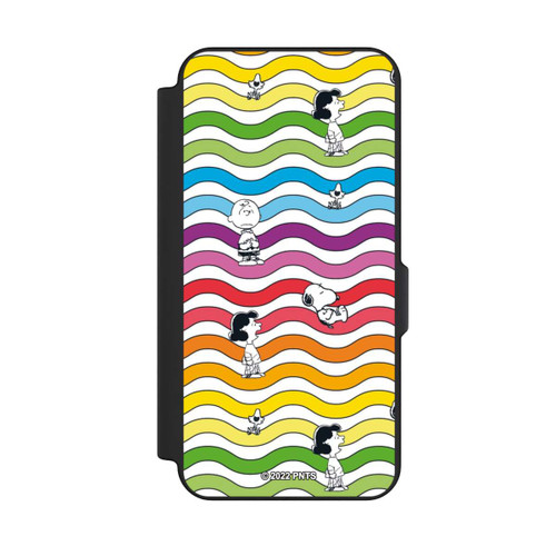 Samsung Galaxy S25 FE NIVOflip Snoopy Pattern Arc-en-ciel