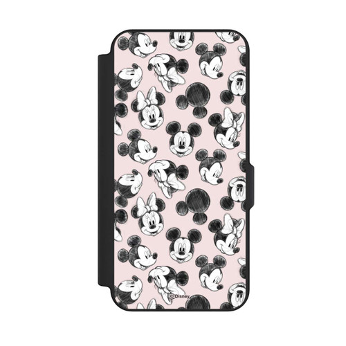 Samsung Galaxy S25 FE NIVOflip Minnie &amp; Mickey Viele Gesichter Pink