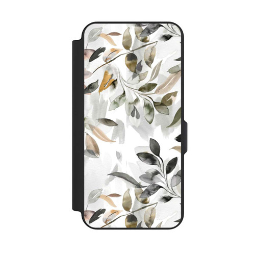 Samsung Galaxy S25 FE NIVOflip Feuilles neutres à l’aquarelle
