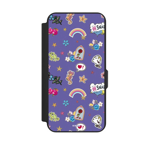 Samsung Galaxy S25 FE NIVOflip Princess Pattern Purple Disney Princess