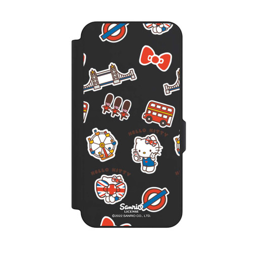 Samsung Galaxy S25 FE NIVOflip Hello Kitty Londoner Abzeichen Transparent