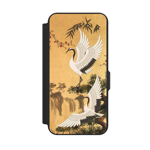 Samsung Galaxy S25 FE NIVOflip Kraniche Gold Japan 2