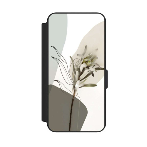Samsung Galaxy S25 FE NIVOflip Boho Line Art Olivgrün