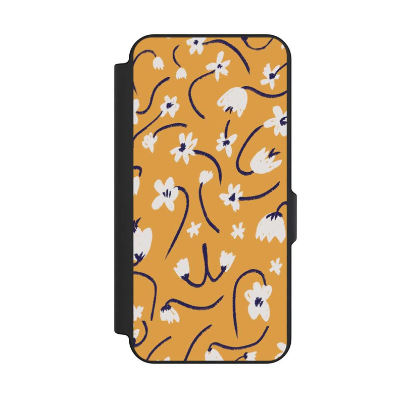Galaxy S25 FE NIVOflip Pattern Petites Fleurs Jaunes