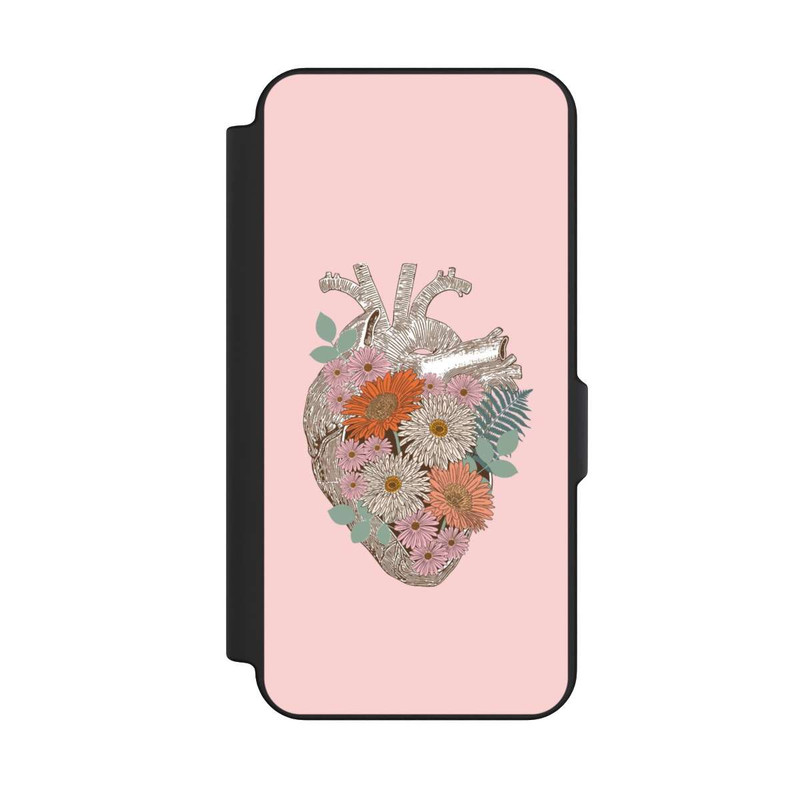 Galaxy S25 FE NIVOflip Cœur Fleuri Vintage
