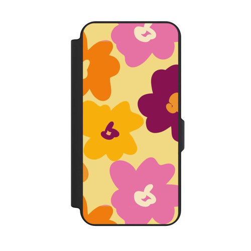 Samsung Galaxy S25 FE NIVOflip Retro Blumenmuster bunt