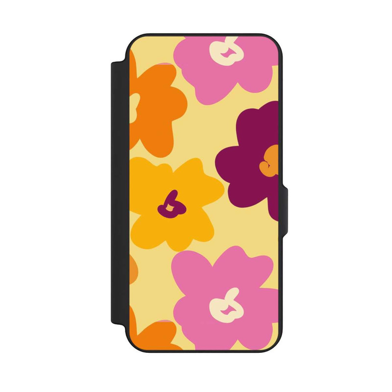 Galaxy S25 FE NIVOflip Retro Blumenmuster bunt