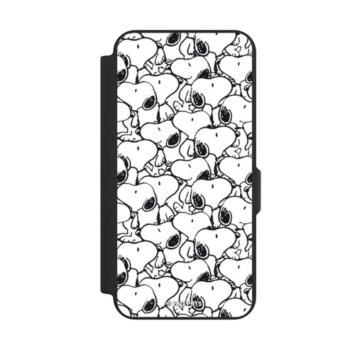 Samsung Galaxy S25 FE NIVOflip Snoopy Pattern Noir &amp; Blanc