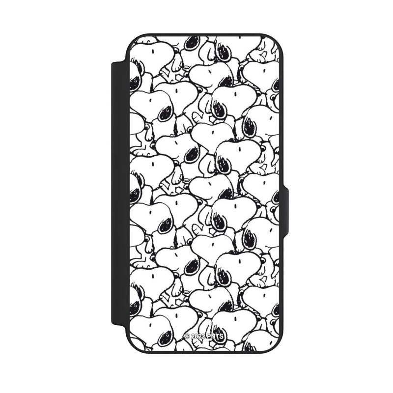 Galaxy S25 FE NIVOflip Snoopy Pattern Noir & Blanc