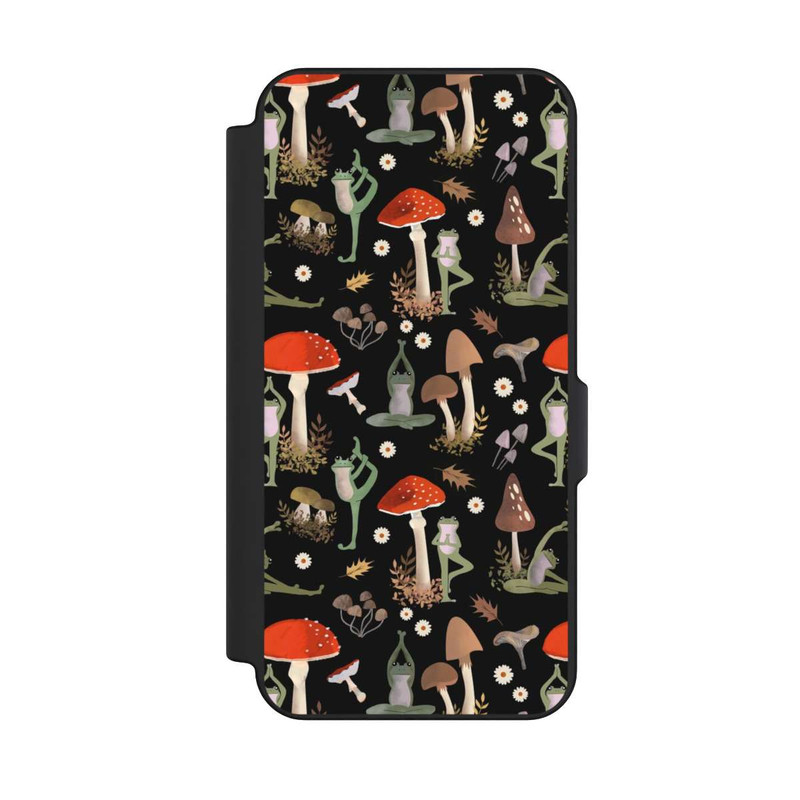 Galaxy S25 FE NIVOflip Yoga-Frösche mit Pilzen