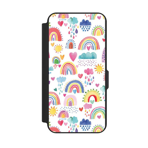 Samsung Galaxy S25 FE NIVOflip Schöne Regenbogen-Multi-Rot