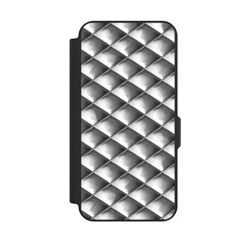 Samsung Galaxy S25 FE NIVOflip Carrés argentés Glamour