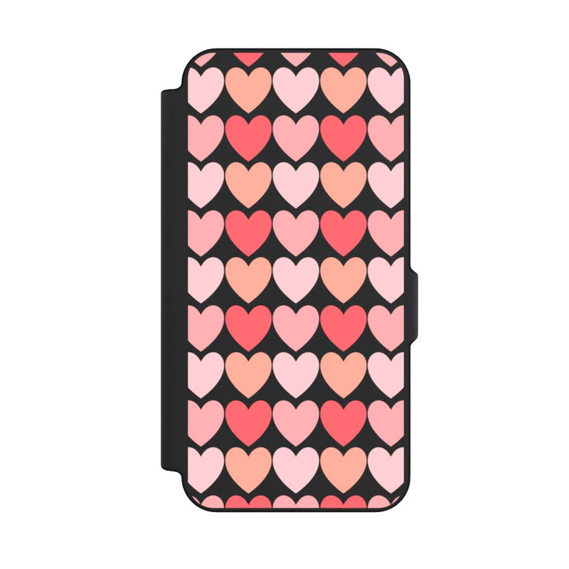 Galaxy S25 FE NIVOflip Coeurs d'ombres roses