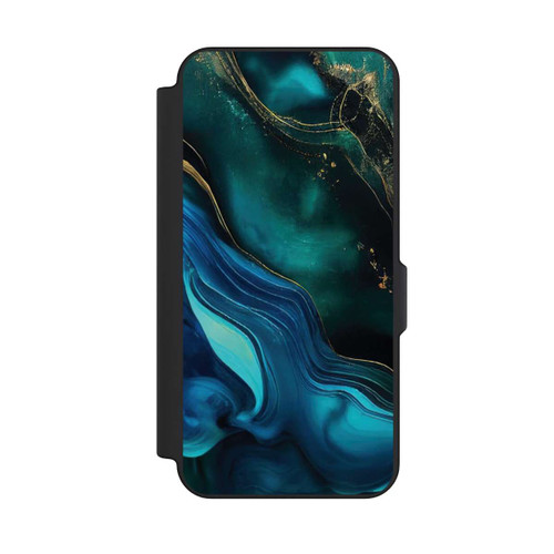 Samsung Galaxy S25 FE NIVOflip Encre bleue et dorée avec IA