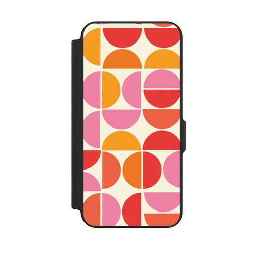 Samsung Galaxy S25 FE NIVOflip Retro Trend Pattern Orange