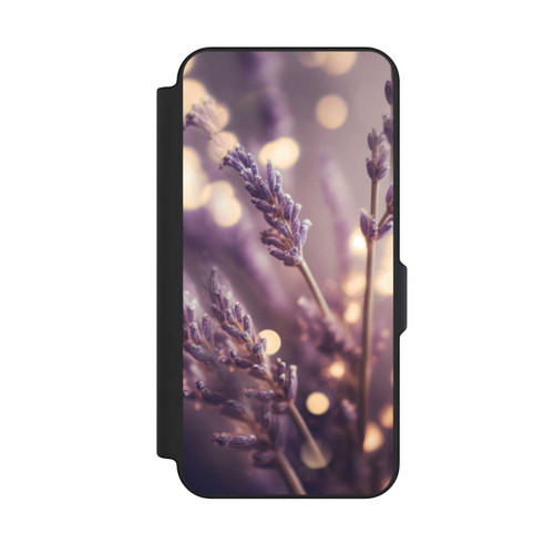 Samsung Galaxy S25 FE NIVOflip Lavande en gros plan avec IA