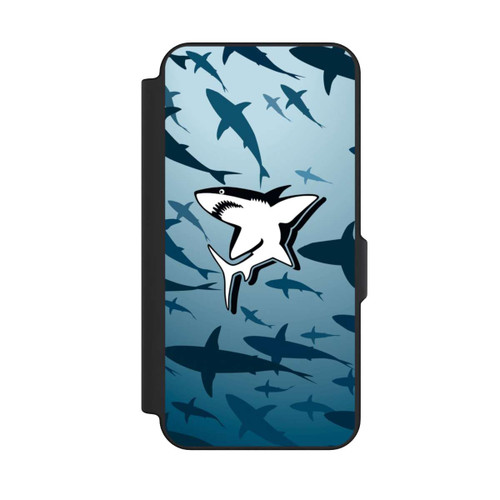 Samsung Galaxy S25 FE NIVOflip Haie Muster Blau