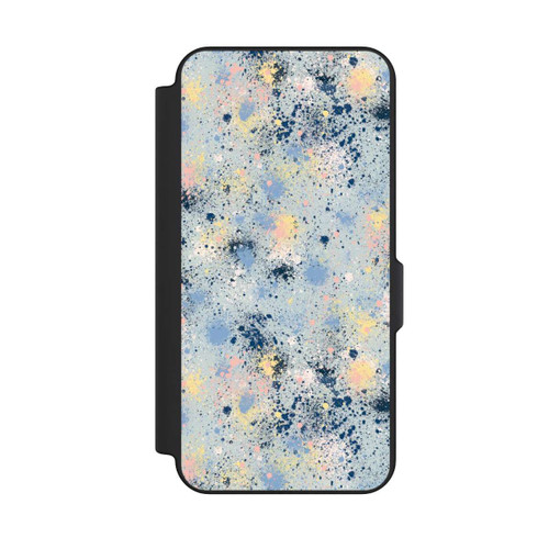 Samsung Galaxy S25 FE NIVOflip Tintentropfen Staub Textur Blau