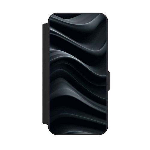 Samsung Galaxy S25 FE NIVOflip Black Waves Texture