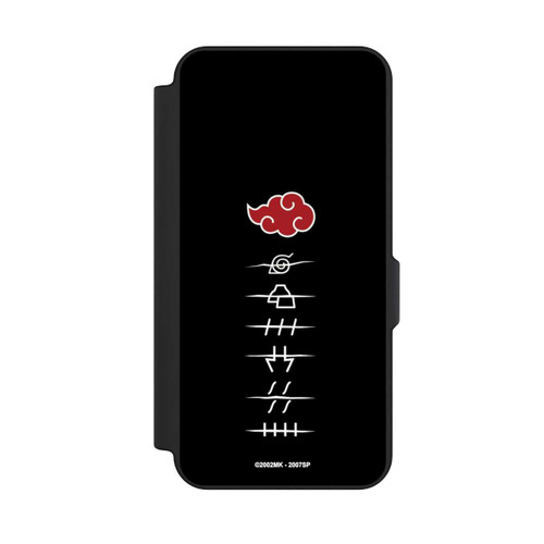 Samsung Galaxy S25 FE NIVOflip Symboles des membres de l'Akatsuki noirs