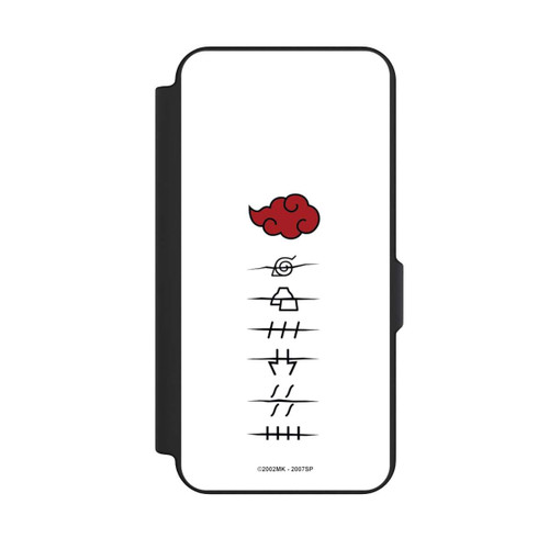 Samsung Galaxy S25 FE NIVOflip Symboles blancs des membres d'Akatsuki