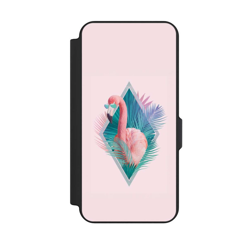 Galaxy S25 FE NIVOflip Tropical Leaves Flamingo