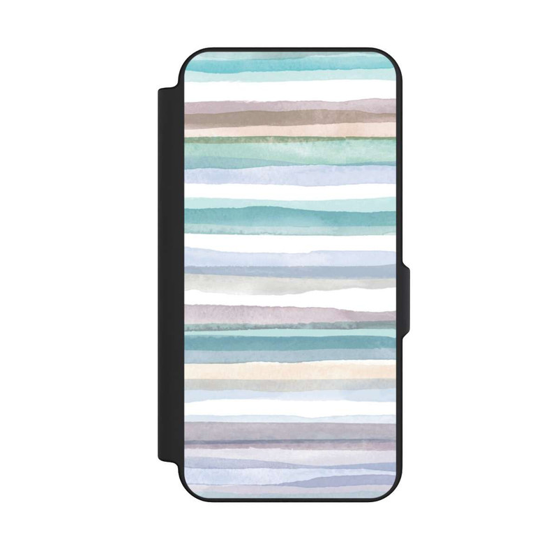 Galaxy S25 FE NIVOflip Pastellfarbene Streifen Blau