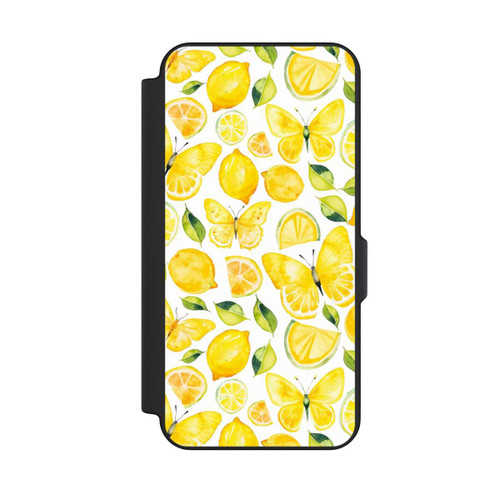 Samsung Galaxy S25 FE NIVOflip Citron et papillon