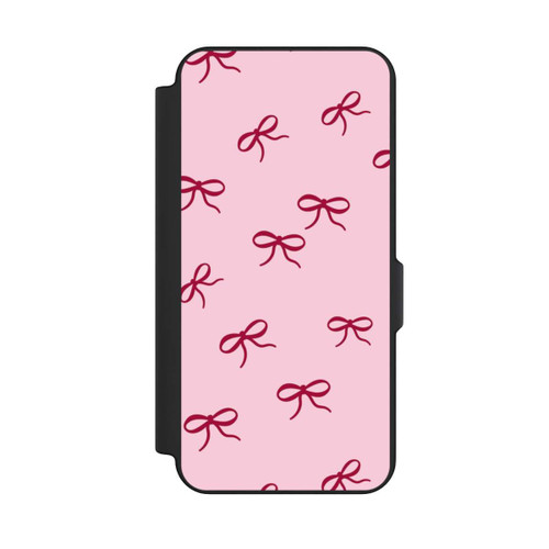 Samsung Galaxy S25 FE NIVOflip Schleifen Muster Rot Pink