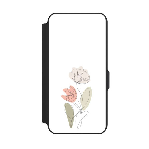 Samsung Galaxy S25 FE NIVOflip Blume Line Art Beige