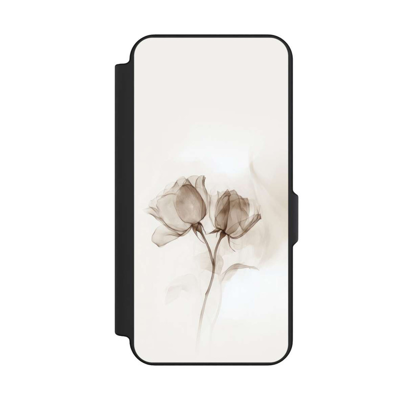 Galaxy S25 FE NIVOflip Braune Rose Blume Nebel