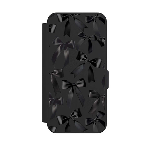 Samsung Galaxy S25 FE NIVOflip Noeud en Satin Noir