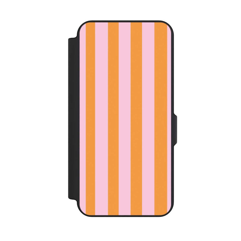 Galaxy S25 FE NIVOflip Orange And Pink Stripes